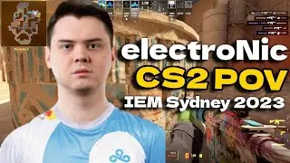 CS2 POV Cloud9 electroNic (24/13) vs Lynn Vision (Anubis) IEM Sydney 2023