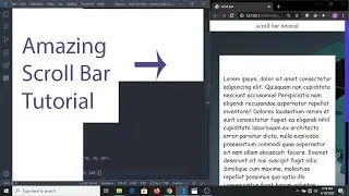 Amazing scroll bar tutorial ( Html and Css only )