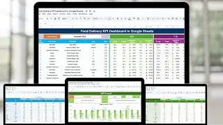 Food Delivery KPI Dashboard in Google Sheets