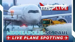 🔴 LIVE FREEZING WINTER AIRPORT ACTION! ❄ MSP AIRPORT ❄ 1/31/26