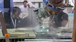 #DGW #DGSys #DGCNC Jet the 7Axis 3D Robotic Water Jet Cutting System