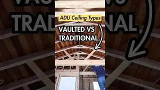 Flat vs. Vaulted Ceilings &mdash; Pros & Cons in 60 Seconds ⚡️ #shorts