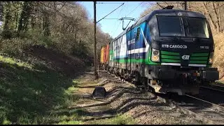 193 732 Vectron loco RTB Cargo with N&uuml;rnberg Shuttle Container Train at Venlo the NL🇳🇱4.4.2025👍👍👍👍👍🚂