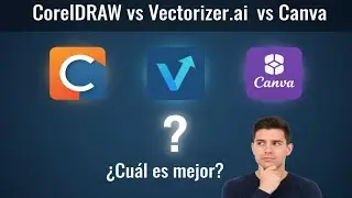 CorelDRAW vs Vectorizer.ai vs Canva | &iquest;Cu&aacute;l es la MEJOR herramienta para vectorizar un logo?