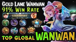 Wanwan Best Build And Emblem 2023!! 91% Win Rate Wanwan Top Global - Mobile Legends
