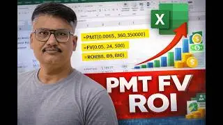 Master Excel Financial Functions Fast! PMT, FV, ROI & Ratio Formulas Made Easy