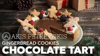 Gingerbread Chocolate Tart | Akis Petretzikis