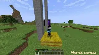 You can jump on Hay bale from maximum height of 100 blocks