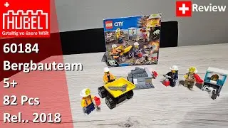 CH Review - LEGO&reg; City - 60184 - Bergbauteam