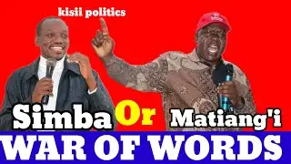 WAR ERUPT BETWEEN MATIANG'I & SIMBA ARATI CAMP IN KISII || FRED MATIANG'I FACTOR 