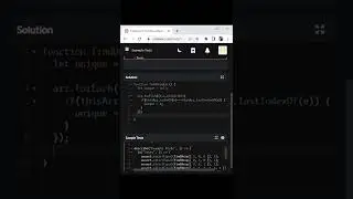 Get Unique Element From Array JavaScript #shorts
