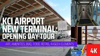 A look into Kansas City's NEW airport terminal | Explore art, food, aviation & amenities KCI Airport