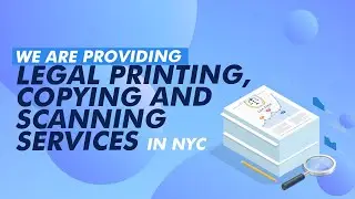 We are providing legal printing, copying and scanning services in NYC