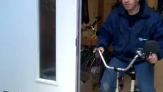 driewiel fiets omgebouwd naar electrische trapondersteuning