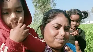 Aaj humne aur babu ne khet pe ki khub Masti 😂😂