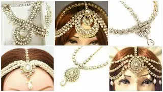 Latest Elegant Matha Patti, Singhar Patti Designs (Gold & Kundan)