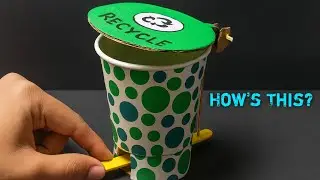&ldquo;DIY Mini Dustbin with Disposable Cups | Easy Best Out of Waste Craft Idea&rdquo; #bestoutofwaste