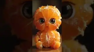 Feeding the Cutest Tiny Orange Baby! 🍊✨ CGI Food Art Comes to Life
