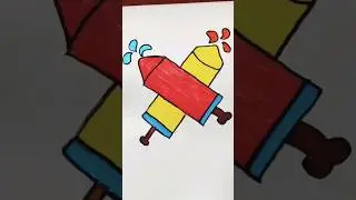 Holi Pichkari Drawing | How to Draw Holi Pichkari | Happy Holi Drawing | Balam Pichkari | #shorts
