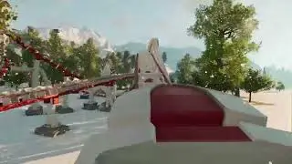 Santa sleigh coaster 