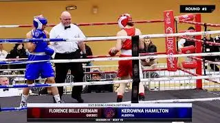 Florence Belle Germain vs Kerowna Hamilton - 2025 Boxing Canada Nationals - Session 4
