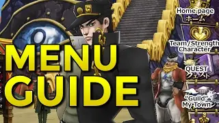 Diamond Records Menu Guide! English Translations ジョジョDR