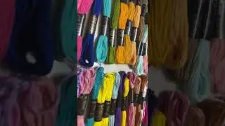 Embroidery Threads by Ayush & Rangoli www.woolcraftstore.com #embroidery #crossstitch