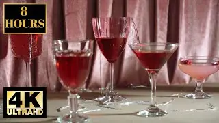 Cocktails Drinks Alcohol Changing Wallpaper Background Screensaver With Relaxing Music 8 HOURS 4K