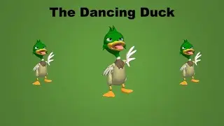 How to create a simple cartoon scene of the dancing duck |  PowerPoint Animation Tutorial