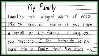 Essay on My Family in English| My Family Essay|
