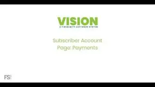 Subscriber Account Page: Payments