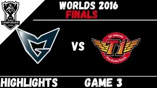 SSG vs SKT | Game 3 Highlights Worlds 2016 finals | Samsung Galaxy vs SK Telecom T1