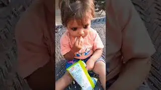 Cute baby eating chips# shorts#baby video