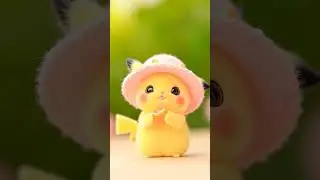 Sour Surprise! Pikachu Eats an Orange...!!! #cute #pikachustory #pikachumoment #viralvideo