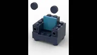How to build a chair in Lego #instructions #lego