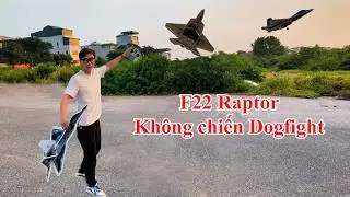 F22 Raptor & m&agrave;n kh&ocirc;ng chiến Dogfight đỉnh cao | #4dmodel #DIY #dogfight