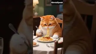 Funny Fat Cat living Like a Human | Cute Ginger Chonker #shorts #cutecat #wordsspeak
