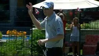 David Hearn delivers a 21-foot putt for birdie at RBC Canadian