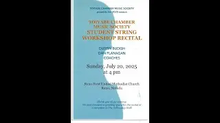2025 Toiyabe Chamber Music Society Student String Workshop Recital