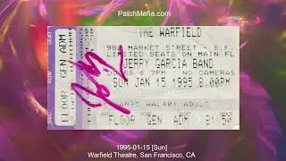 Jerry Garcia Band 1995-01-15 [Sun]Warfield Theatre, San Francisco, CA