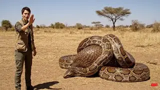 Conservationists Rescue Pangolin from Two Giant Pythons