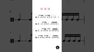 16th note grid rhythm! #drums #rhythm #music #rhythmtraining #rhythmexercises #musictheory