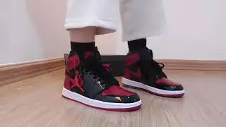 Air Jordan 1 Patent Bred On Foot Review