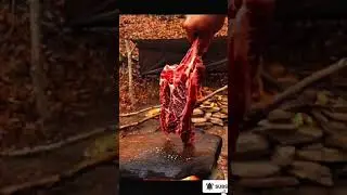 Village Style Roasted Meat Recipe 🥩🔥 #shorts #bbq #asmr