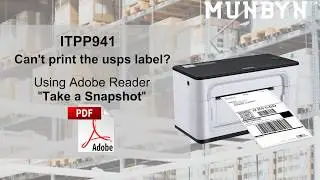 MUNBYN Can't print the usps label? ITPP941 Thermal Label Printer