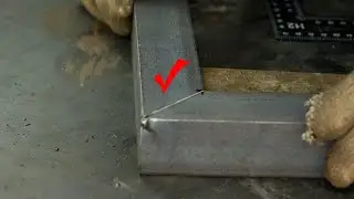 Welder's trick to get perfect 90 degree joints on L angle steel | Stick welding tips and tricks