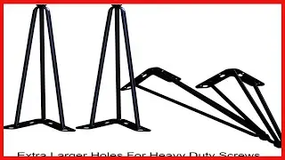 Great product -  Home Soft Things Hairpin Metal Table Legs 30 Inch Legs for Furniture Coffee Bench D