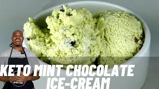 Keto Mint Chocolate Ice Cream |(Low Carb)|Off Point Cooking