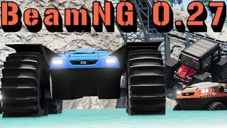 Ползаем и гоняем на амфибийном 8x8 UTV! | Обновление ширины FPU BeamNG.Drive 0.27