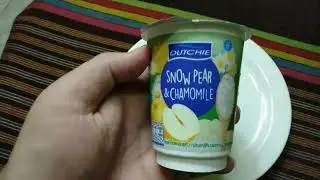 Dutchie Snow Pear and Chamomile and Water Chestnut Pieces Yogurt